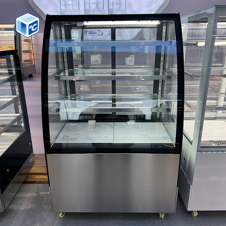 Glass Cabinet Display - Refrigerador comercial de 2 niveles para