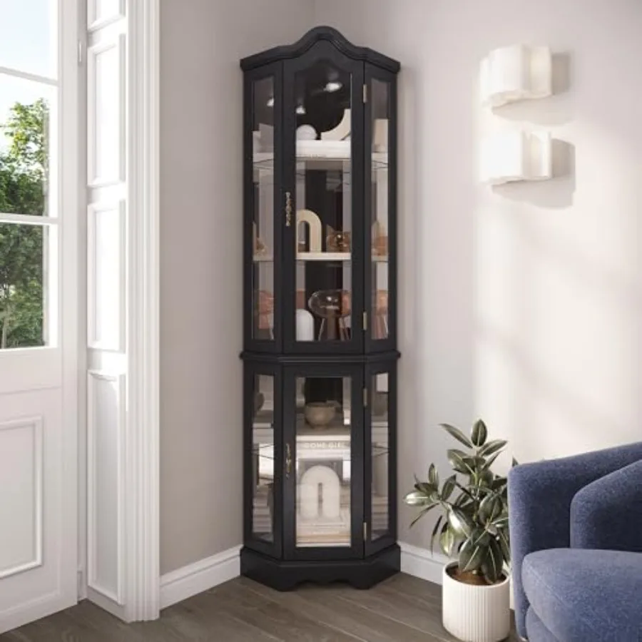 Glass Cabinet Display - Vitrina de cristal con iluminación y