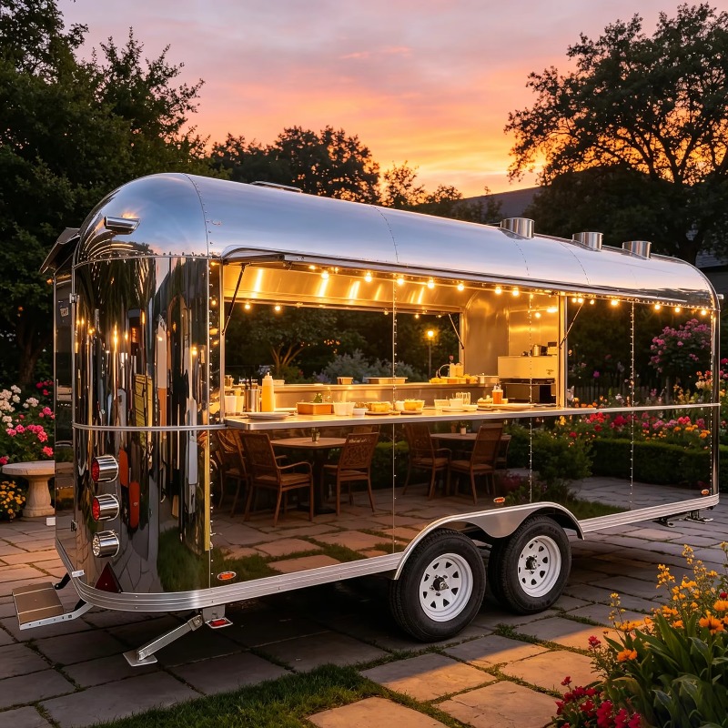 Hot Dog Vending Cart - Camión de Comida Móvil Totalmente Equipado