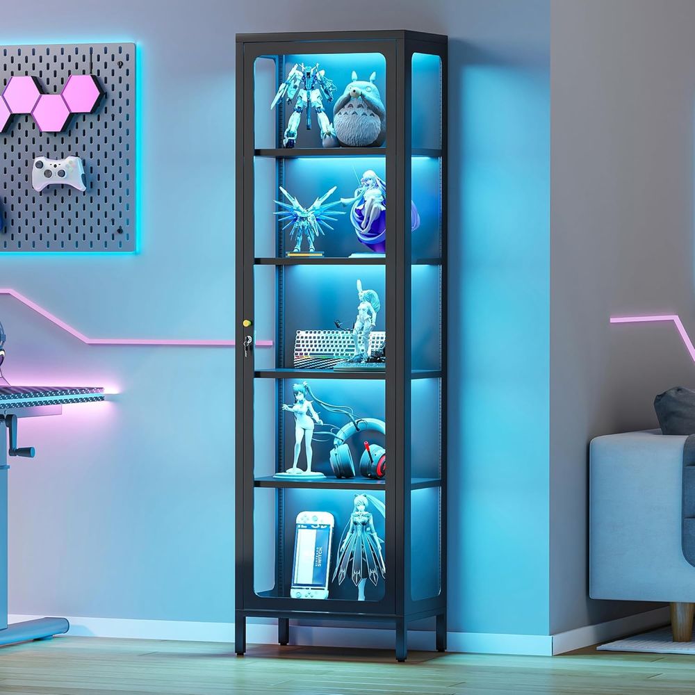 Glass Cabinet Display - Vitrina de Vidrio con Cerradura y