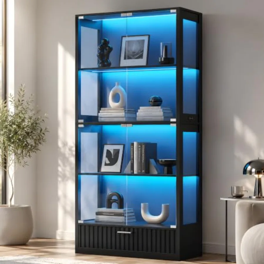 Glass Cabinet Display - Vitrina con puertas de cristal para