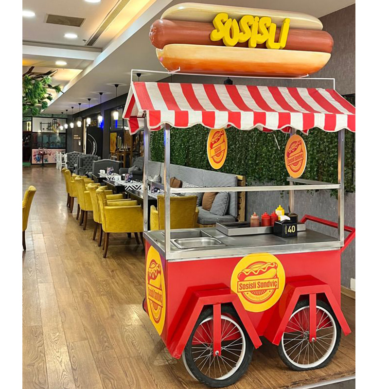 Hot Dog Vending Cart - Carro móvil de comida caliente y