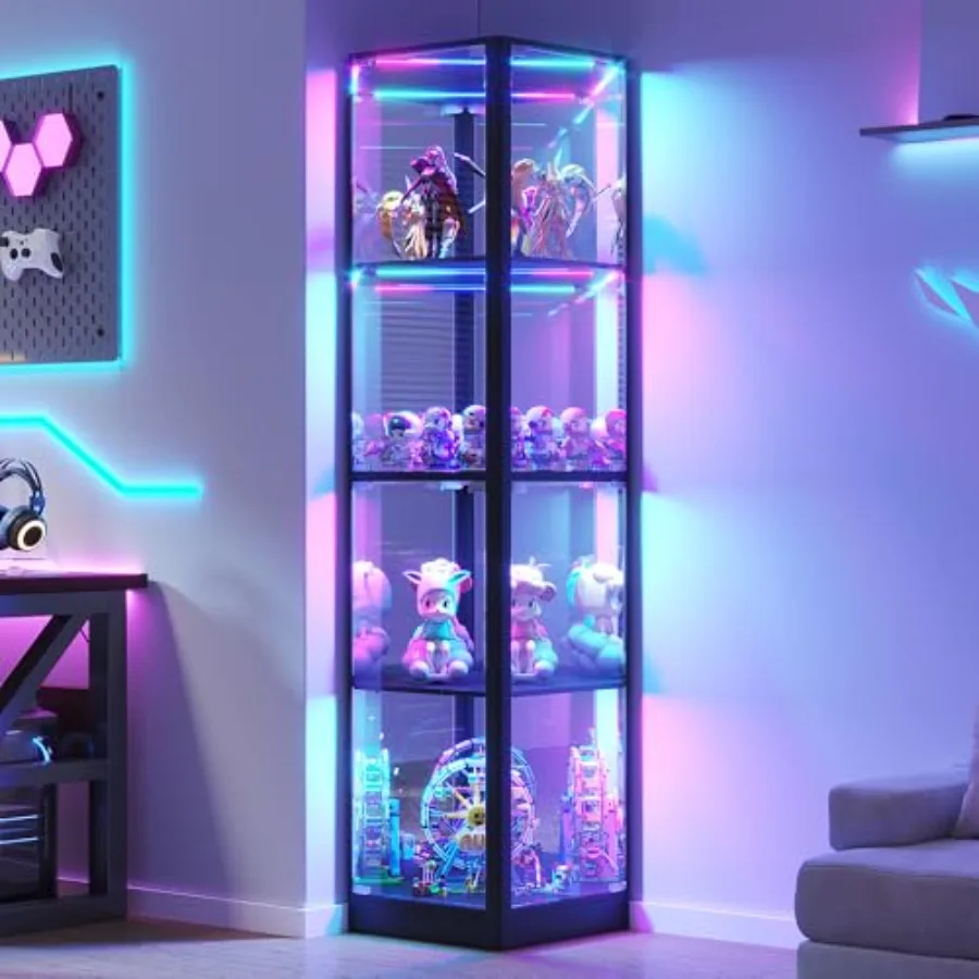 Vitrina de esquina para la sal - Glass Cabinet Display reseña y precio
