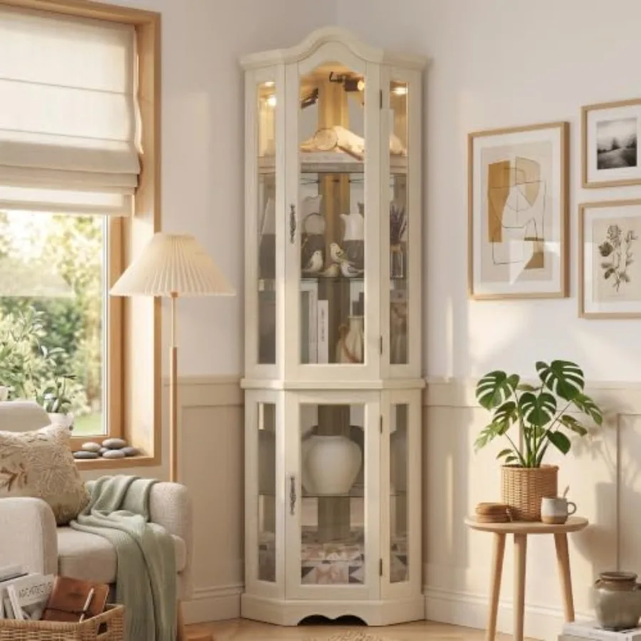 Vitrina de esquina para guarda - Glass Cabinet Display reseña y precio