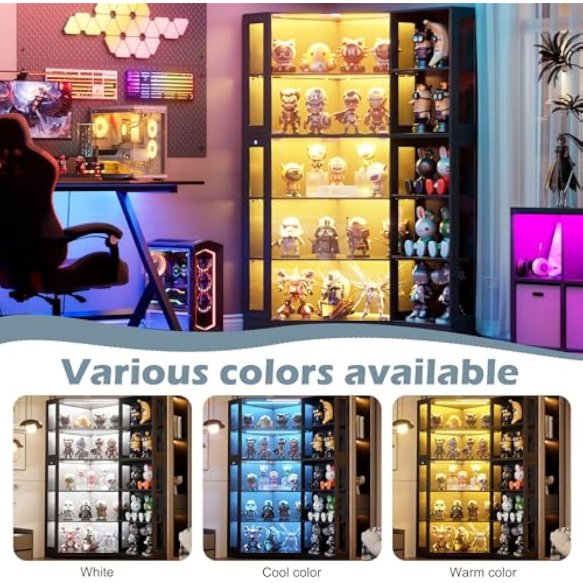 Vitrina con Puertas de Vidrio  - Glass Cabinet Display reseña y precio