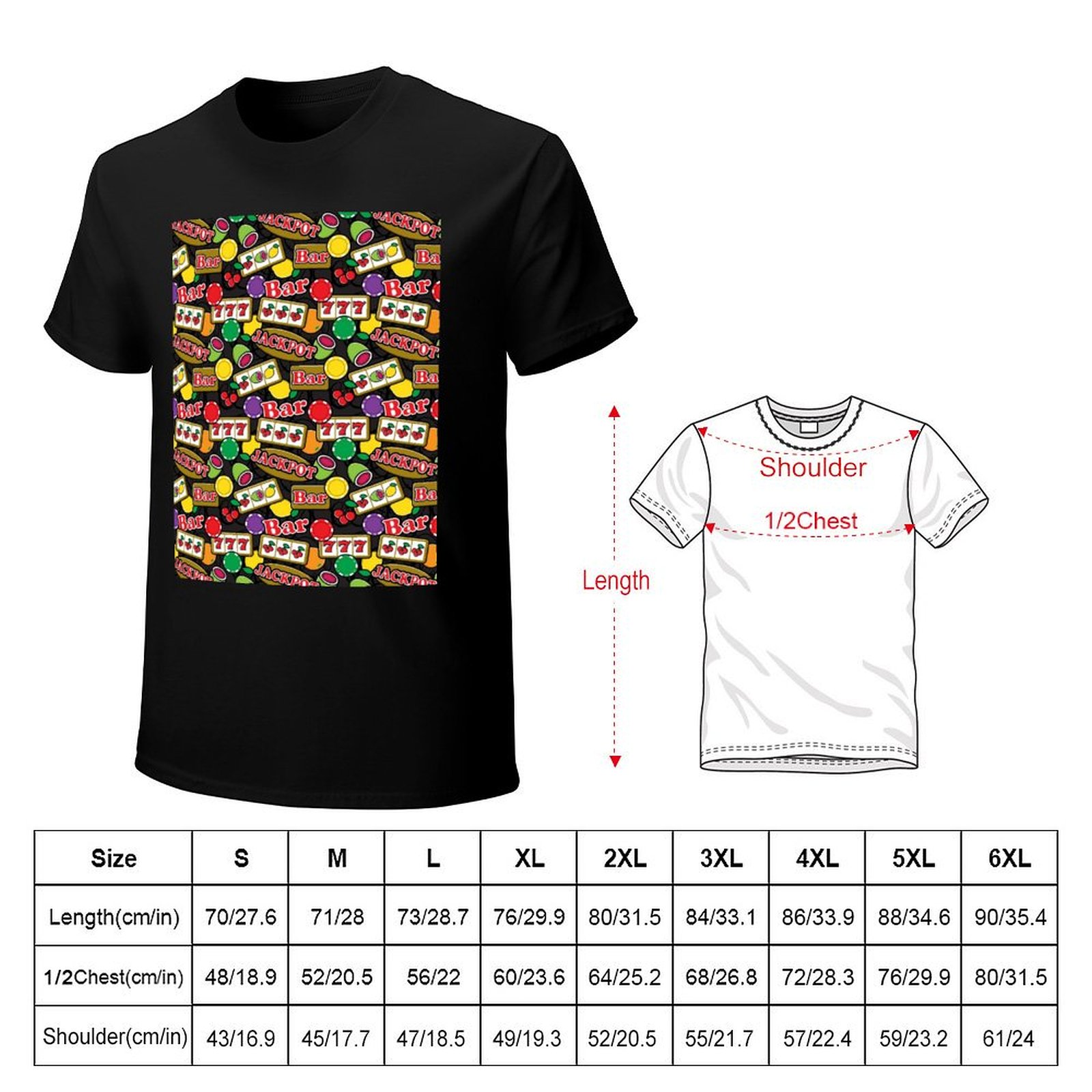 Camiseta Casual Ligera de Mang - Fruit Slot Machine reseña y precio