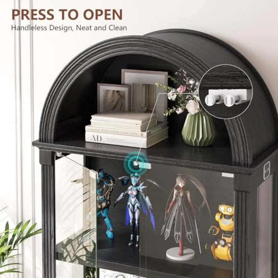 Vitrina con puertas de cristal - Glass Cabinet Display reseña y precio