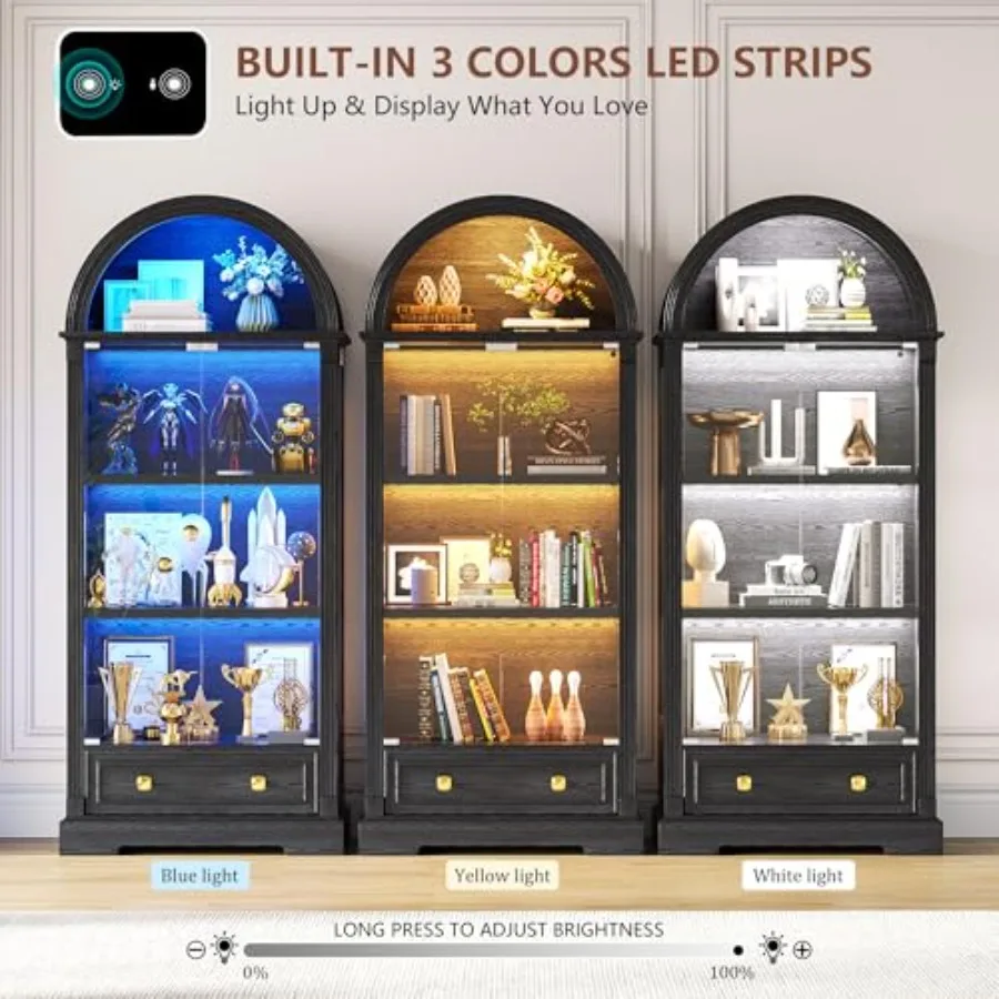 Vitrina con puertas de cristal - Glass Cabinet Display reseña y precio