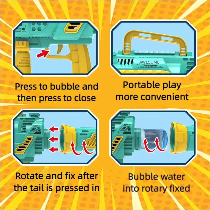 Pistolas de burbujas de cohete - Bubble Gum Machine reseña y precio