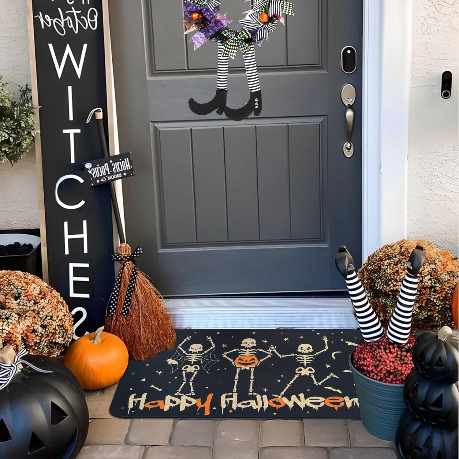 Alfombra de Halloween con Esqu - Dance Pad Machine reseña y precio