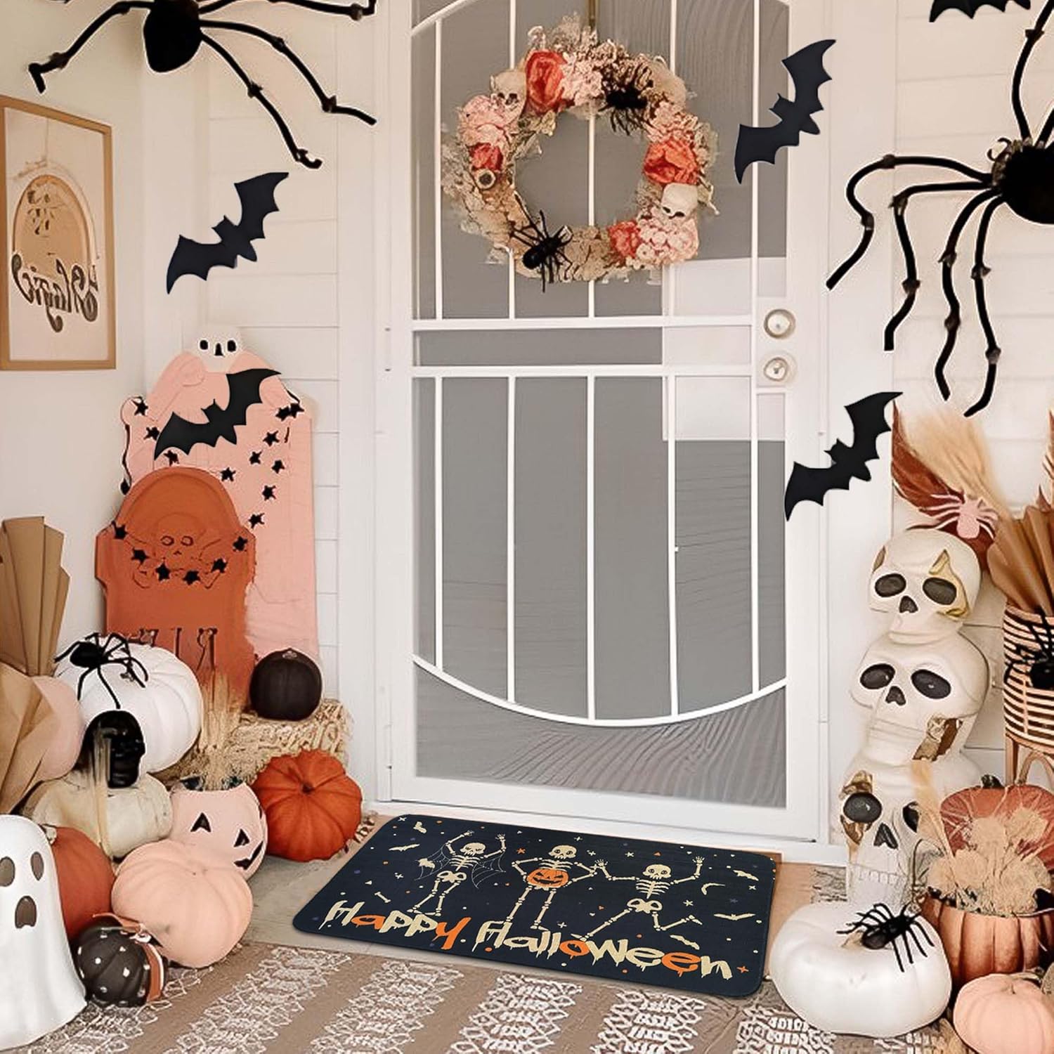 Alfombra de Halloween con Esqu - Dance Pad Machine reseña y precio