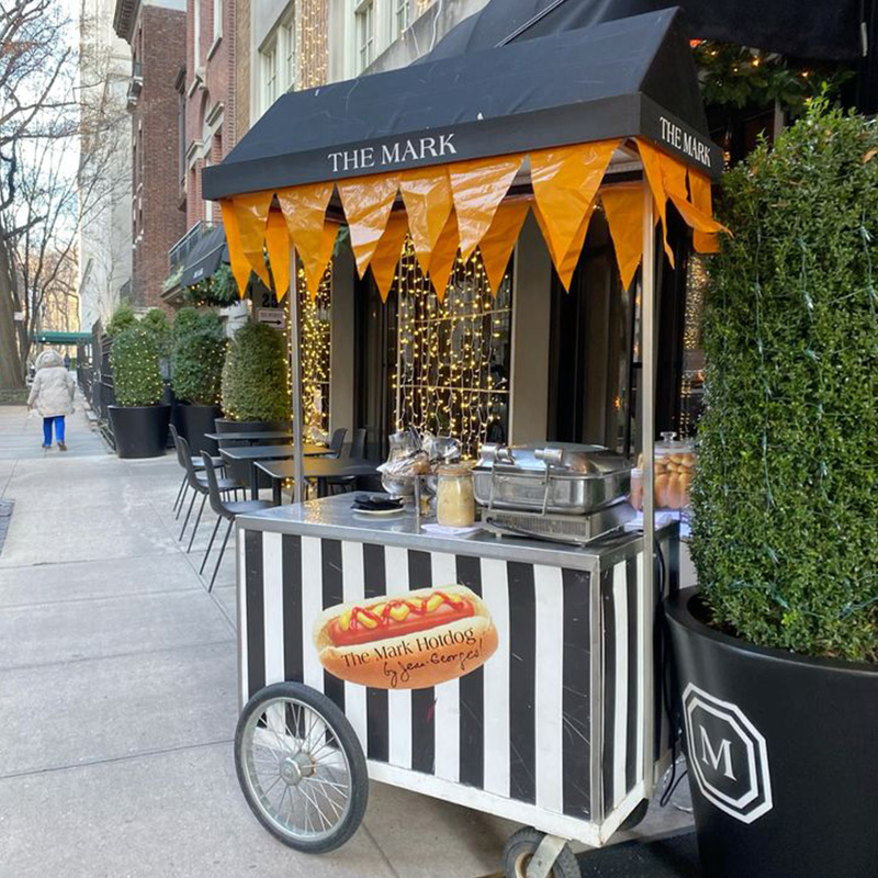 Carro móvil de comida caliente - Hot Dog Vending Cart reseña y precio
